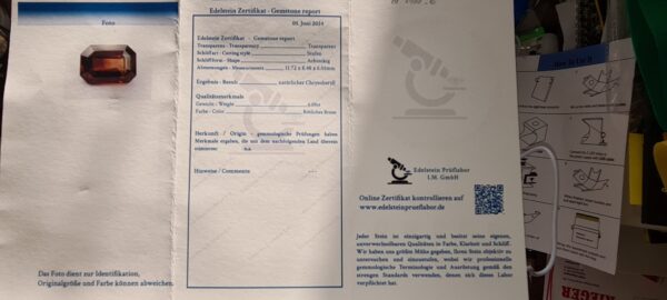 Alexandrit-Zertifikat-Srilanka
